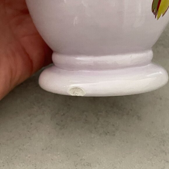 April Cornell Silvestri Vintage Set of Two Mugs Yellow Floral Faux Bois Handles - Picture 8 of 10